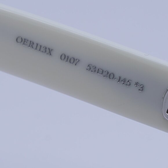 Off-White OERI13X VALDEZ 0107 Sunglasses White Square Frame, Dark Grey Lenses - Picture 7 of 10